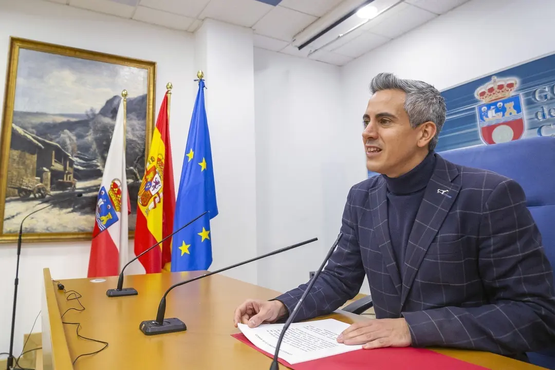 10:30 horas. Sala de prensa del Gobierno de Cantabria
El vicepresidente y consejero de Universidades, Igualdad, Cultura y Deporte, Pablo Zuloaga, informa, en rueda de prensa, de los acuerdos de Consejo de Gobierno.
&copy;Lara Revilla