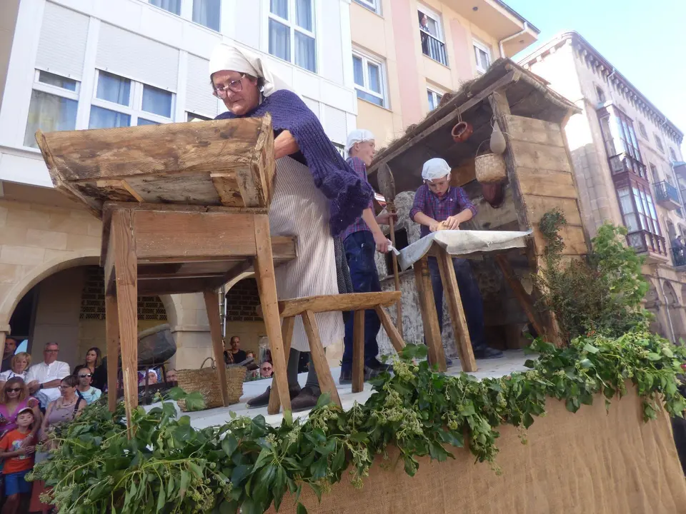 13&ordf; Carreta Con pan y lentejas para que te quejas, hecha en Orzales