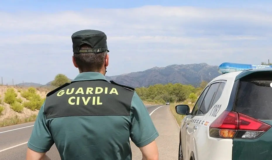 Un agente de la Guardia Civil junto a un veh&iacute;culo en una carretera.
GUARDIA CIVIL
(Foto de ARCHIVO)
01/1/1970