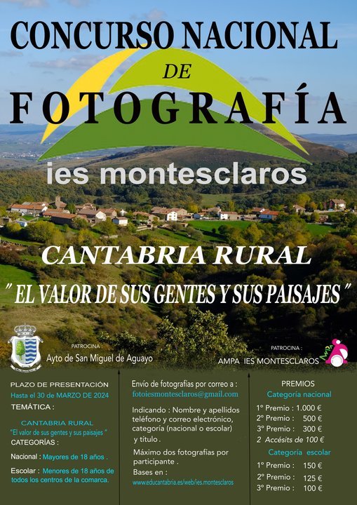 Cartel del Concurso de Fotografía IES Montesclaros