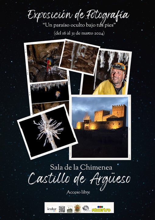 Cartel anunciador de la muestra fotográfica en el castillo de Argüeso