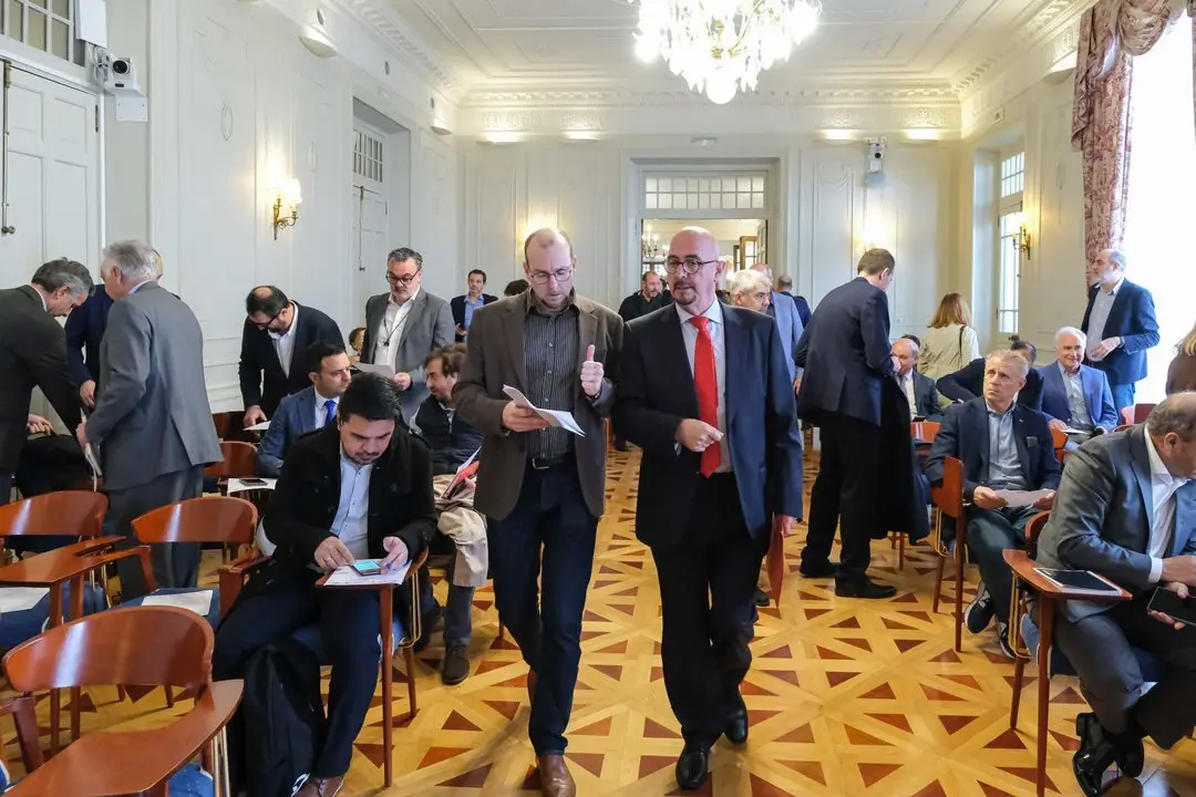 12:00horas. Palacio de la Magdalena. El consejero de Salud, C&eacute;sar Pascual, inaugura la Jornada Salud Digital &ldquo;Salud Digital en el contexto de Agenda Digital de Cantabria. Cooperaci&oacute;n con la industria a trav&eacute;s de los Fondos Europeos&rdquo;. 19 de marzo de 2024 &copy; Ra&uacute;l Lucio