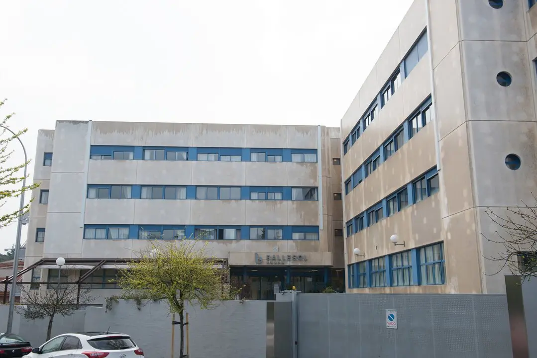 Details of the Residence for the Elderly Ballesol in MiraSierra (Madrid) where more than a dozen residents have died during thetennth day after the Government declared the state of alarm in Spain and recommended people to stay at home to fight coronavirus COVID-19 on March 27, 2020 in Madrid, Spain