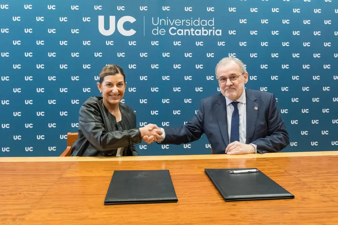 10:00 horas. Paraninfo de la Universidad de Cantabria, Sala Fray Antonio de Guevara. La presidenta de Cantabria, Mar&iacute;a Jos&eacute; S&aacute;enz de Buruaga, y el rector de la Universidad de Cantabria, &Aacute;ngel Pazos, firman el Contrato-Programa 2024. 30 de abril de 2023 &copy; Ra&uacute;l Lucio