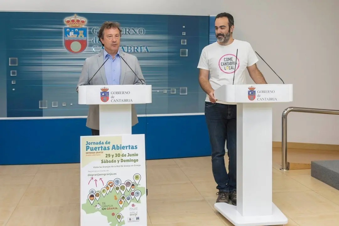 10:30 horas. Sala de Prensa del Gobierno de Cantabria 

El consejero de Desarrollo Rural, Ganader&iacute;a, Pesca y Alimentaci&oacute;n, Pablo Palencia, presenta, en rueda de prensa, la jornada de puertas abiertas 'De granja en granja'.