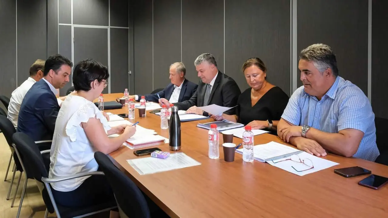 10:00 horas. ICAF (Casa de Piedra). El consejero de Econom&iacute;a, Hacienda y Fondos Europeos, Luis &Aacute;ngel Ag&uuml;eros, preside el Consejo Ejecutivo del ICAF. 31 de julio de 2024 &copy; Ra&uacute;l Lucio