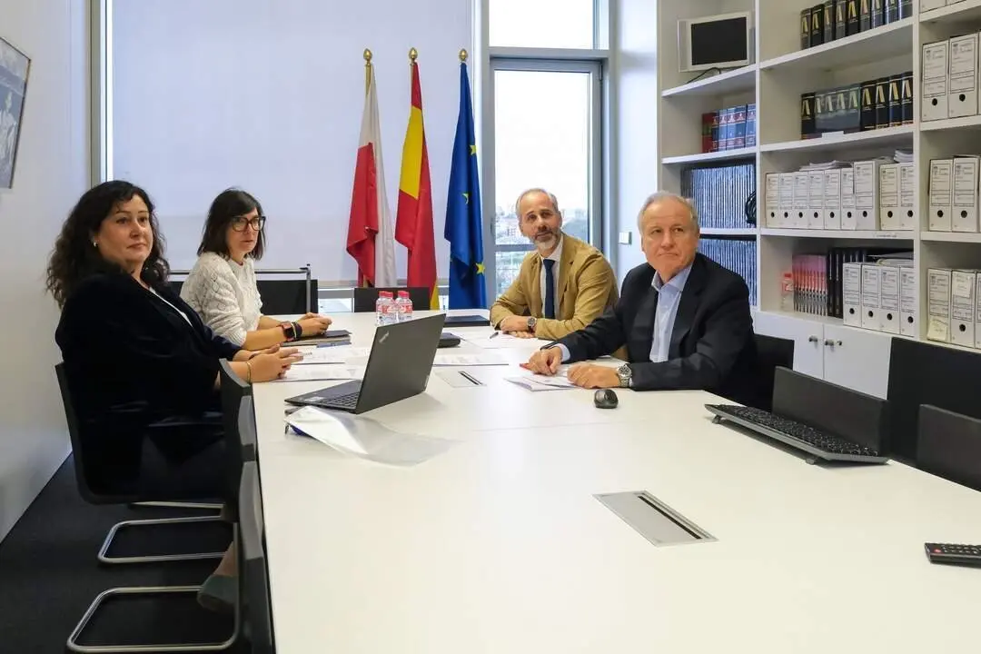 10:00 horas. Despacho del consejero. El consejero de Industria, Empleo, Innovaci&oacute;n y Comercio, Eduardo Arasti, participa por videoconferencia en la Conferencia Sectorial de Formaci&oacute;n Profesional para Personas Trabajadoras. 9 de octubre de 2024 &copy; Ra&uacute;l Lucio