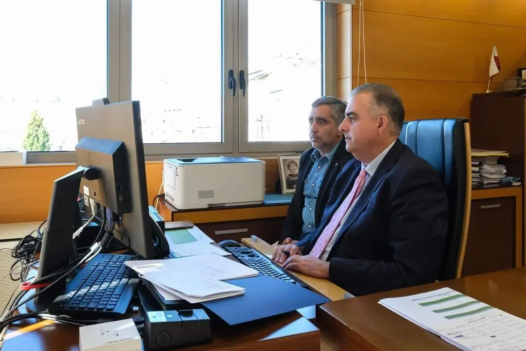 12.00 horas. Despacho del consejero. El consejero de Fomento, Vivienda, Ordenaci&oacute;n del Territorio y Medio Ambiente, Roberto Media, participa en la Conferencia Sectorial de Vivienda. 24 de octubre de 2024 &copy; Ra&uacute;l Lucio