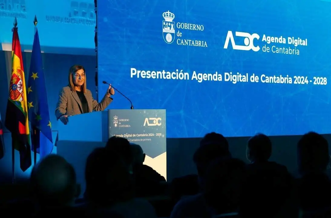 La presidenta de Cantabria, Mar&iacute;a Jos&eacute; S&aacute;enz de Buruaga, presenta la Agenda Digital de Cantabria.

22 nov 24