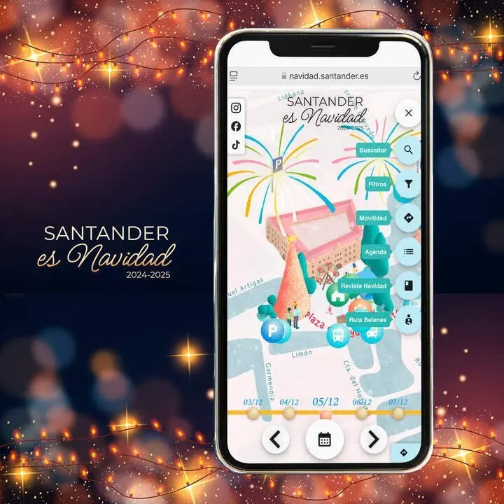 Nature mobile phone screen mockup