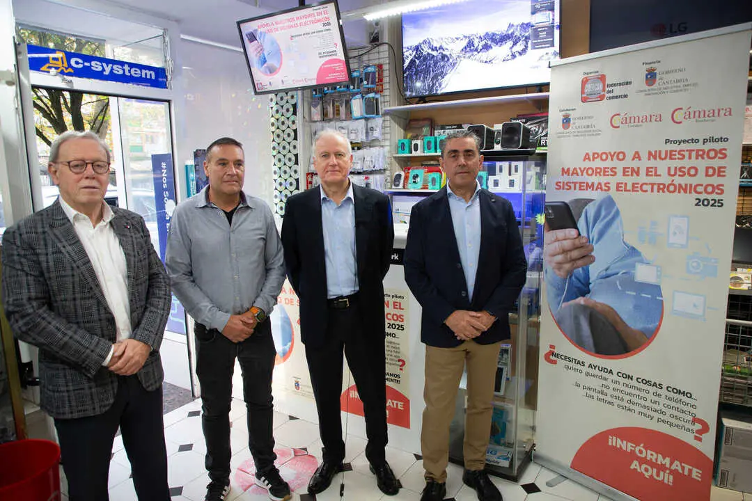 C-System Inform&aacute;tica.  Cl. Vargas 57-E, Santander 
El consejero de Industria, Empleo, Innovaci&oacute;n y Comercio, Eduardo Arasti, presenta, junto al presidente de COERCAN, Miguel &Aacute;ngel Cuerno, la campa&ntilde;a &lsquo;Apoyo a nuestros mayores en el uso de los sistemas electr&oacute;nicos&rsquo;
n romero 1 oct 25