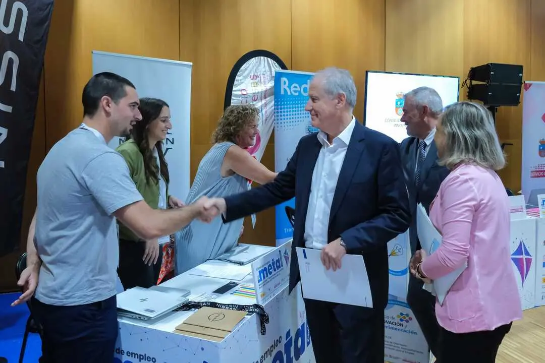 11:30 horas. Palacio de Congresos y Exposiciones de Santander. El consejero de Industria, Empleo, Innovaci&oacute;n y Comercio, Eduardo Arasti, inaugura la &lsquo;II Feria de Empleo del Sector Metal de Cantabria&rsquo;. 15 de octubre de 2025 &copy; Ra&uacute;l Lucio