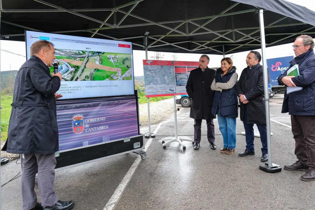 10:30 horas. Renedo, CA-233 (entre KM 6,85-7,30). La presidenta de Cantabria, Mar&iacute;a Jos&eacute; S&aacute;enz de Buruaga, preside el acto de inicio de las obras de la variante de Renedo. 15 de noviembre de 2025 &copy; Ra&uacute;l Lucio