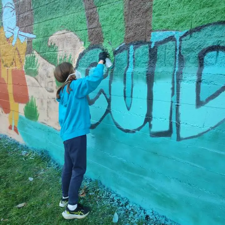 TALLER GRAFITI Y ARTE URBANO 'PAREDES QUE HABLA' AYTO PIELAGOS (2)