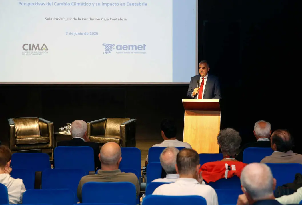 17:00 horas. Casyc
El consejero de Fomento, Vivienda, Ordenaci&oacute;n del Territorio y Medio Ambiente, Roberto Media, inaugura la jornada &lsquo;Perspectivas de Cambio Clim&aacute;tico y su Impacto en Cantabria&rsquo;
2 jun 26