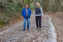 11:30 horas. Ayuntamiento Molledo
La consejera de Desarrollo Rural, Ganader&iacute;a, Pesca y Alimentaci&oacute;n, Mar&iacute;a Jes&uacute;s Susinos, visita un camino arreglado con las palas de la consejer&iacute;a en Helguera de Molledo.