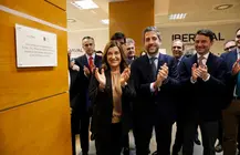 La presidenta de Cantabria, Mar&iacute;a Jos&eacute; S&aacute;enz de Buruaga, inaugura la sede de Iberaval. 

26 ene 25