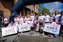 12:00 horas. Estadio Municipal Luis Andr&eacute;s Samperio. Los Corrales de Buelna. La presidenta de Cantabria, Mar&iacute;a Jos&eacute; S&aacute;enz de Buruaga, preside la XVI Edici&oacute;n de la Marcha Solidaria Luchamos por la Vida. 12 de abril de 2026 &copy; Ra&uacute;l Lucio