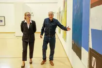 La directora general de Cultura y Patrimonio Hist&oacute;rico, Eva Guillermina Fern&aacute;ndez, presenta la exposici&oacute;n de los ganadores de los premios de Artes Pl&aacute;sticas y de las adquisiciones del Gobierno de Cantabria en ArteSantander. 
16 dic 25