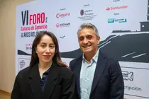 La directora general de Fondos Europeos, Marta Garc&iacute;a Hospital, y el presidente de la C&aacute;mara de Comercio de Cantabria, Tom&aacute;s Dasgoas, presentan, en rueda de prensa, el VI Foro de las C&aacute;maras de Comercio del Arco Atl&aacute;ntico.N ROMERO
17 ABR 26