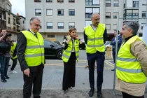 11:00 horas. Torrelavega. La presidenta de Cantabria, Mar&iacute;a Jos&eacute; S&aacute;enz de Buruaga, asiste al inicio de las obras de construcci&oacute;n de 15 viviendas protegidas en El Zapat&oacute;n. &copy; Ra&uacute;l Lucio 12 de mayo de 2026