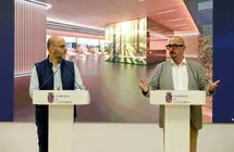 El consejero de Salud, C&eacute;sar Pascual, presenta en rueda de prensa, la reforma del Hospital de D&iacute;a M&eacute;dico del Hospital Sierrallana de Torrelavega. 
21 may 26