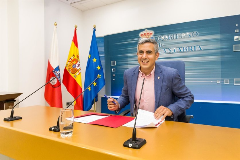 El vicepresidente y portavoz del Gobierno de Cantabria, Pablo Zuloaga