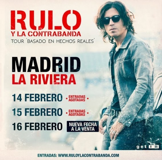 Rulo y La Contrabanda empezarán gira con tres conciertos consecutivos en Madrid