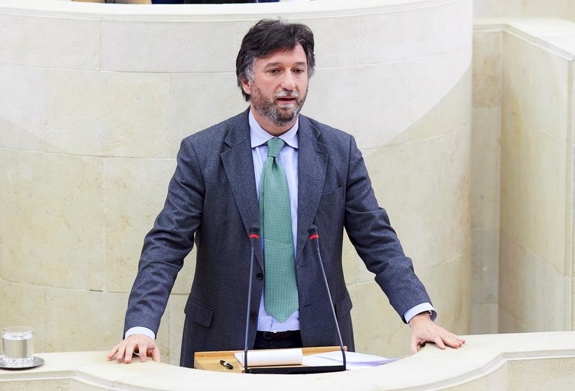 El portavoz de Vox en el Parlamento de Cantabria, Cristobal Palacio