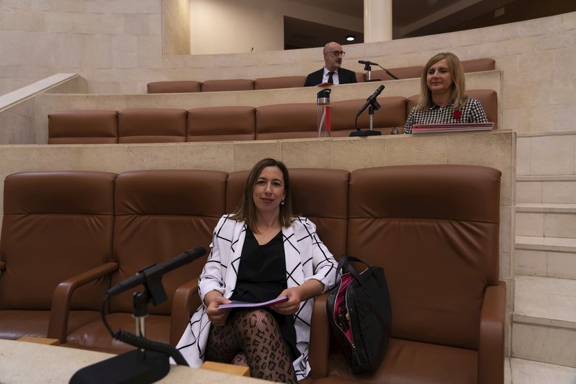 Consejera de Economía y Hacienda, María Sánchez, en su comparecencia en la comisión parlamentaria del Covid