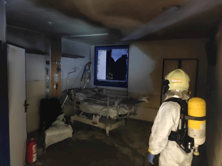 Incendio en el Hospital de Laredo