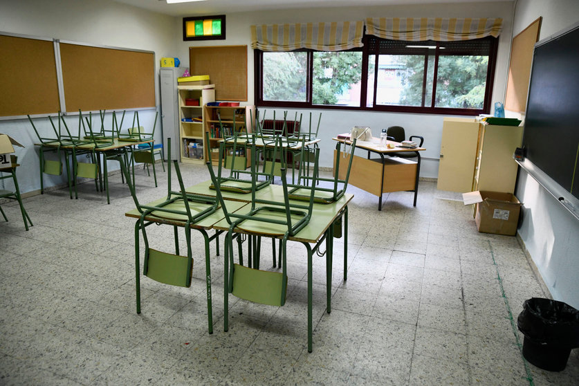 Aula de Primaria del Colegio de Educación Infantil y Primaria (CEIP) ‘Joaquín Costa’ de Madrid.