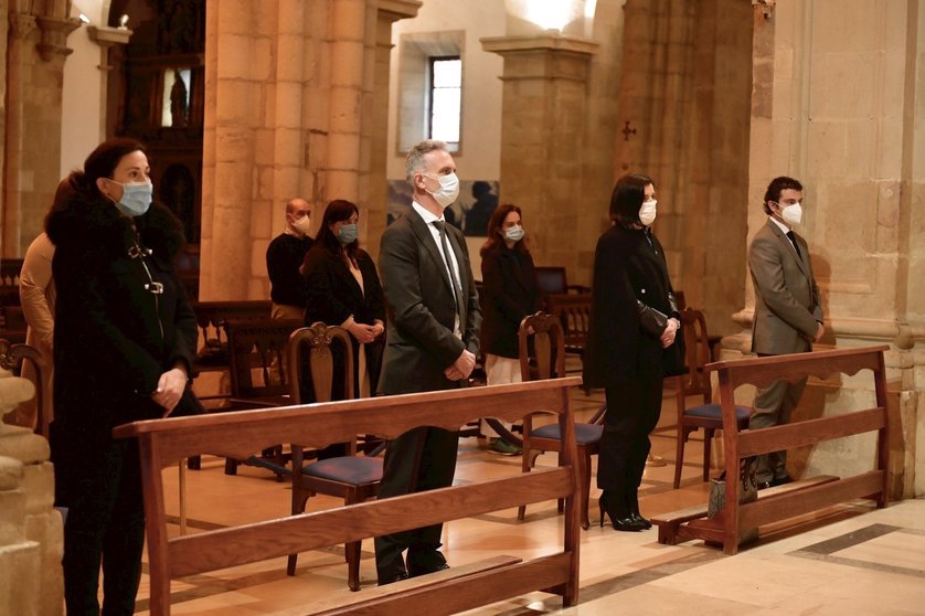 Voto San Matías en la catedral de Santander al que asiste la alcaldesa