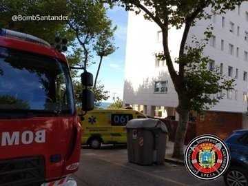 Bomberos de Santander en una asistencia