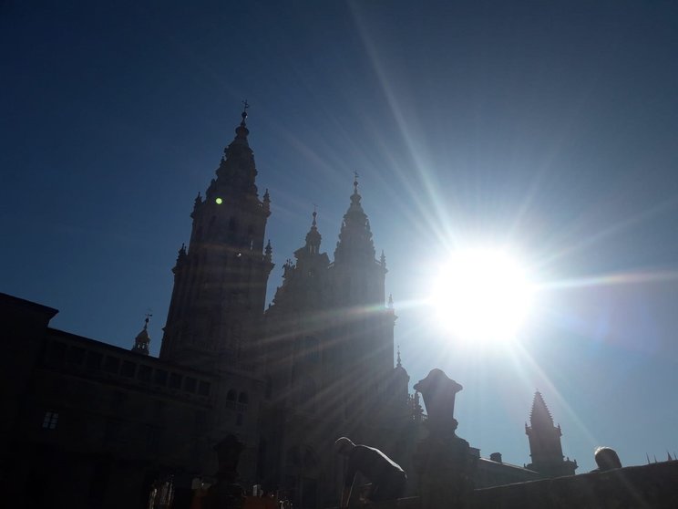 Día de sol en Santiago de Compostela