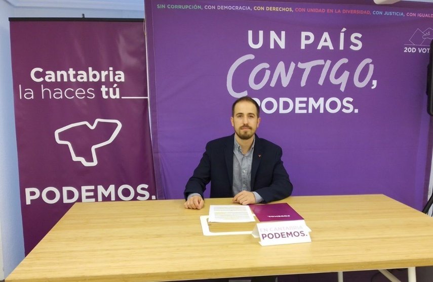 Luis del Piñal, líder de Podemos Cantabria