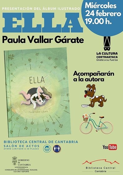 Cartel del álbum ilustrado 'Ella', de Paula Vallar