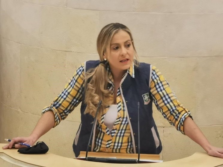 Marta García, diputada de Cs, en el Parlamento