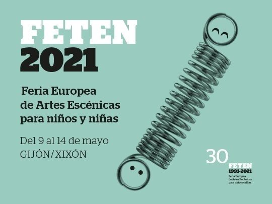 Cartel anunciador de la 30 edición de la Feria Europea de Artes Escénicas para Niños y Niñas (Feten), en Gijón