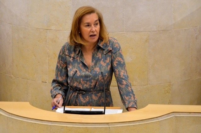 La secretaria autonómica y diputada regional del Partido Popular, María José González Revuelta, en el Parlamento.