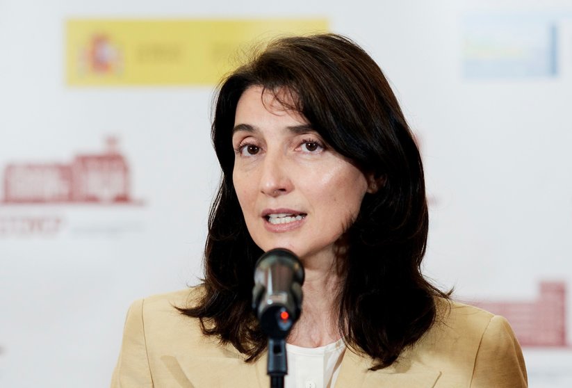 La ministra de Justicia, Pilar Llop, responde a los medios en Santander, Cantabria.