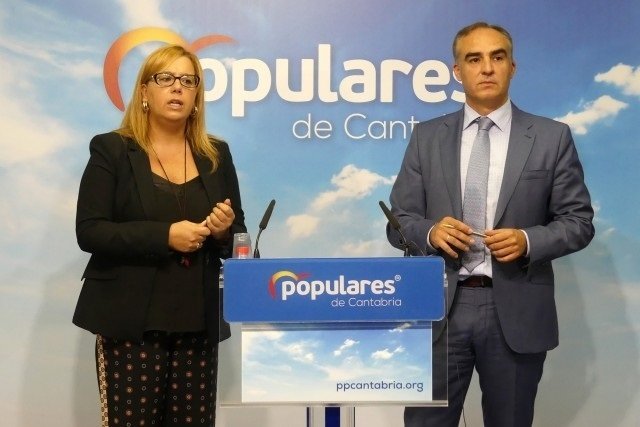 La diputada nacional Elena Castillo y el senador Javier Puente.