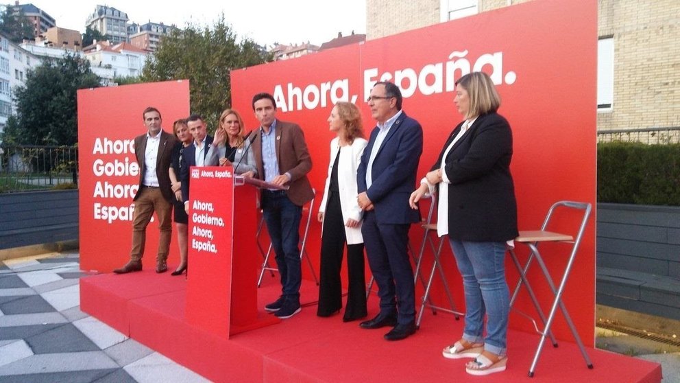 Acto de candidatos del PSOE el 10N