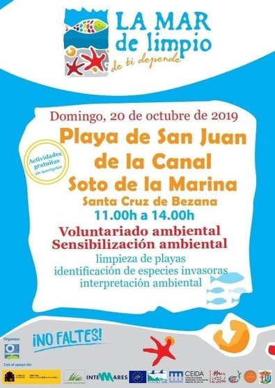 Cartel de la Jornada de voluntariado ambiental en San Juan de la Canal