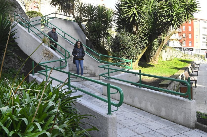 Finalizadas las obras de las escaleras del parque Recaredo