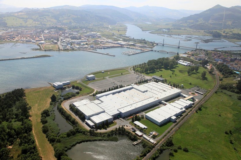 Foto aéresa de la fábrica de SEG Automotive Spain en Treto
