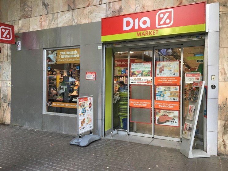 Imagen de un supermercado Dia en la capital de Madrid. 