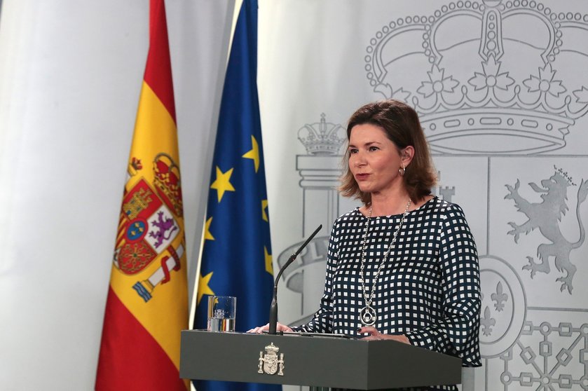 La secretaria general de Transportes y Movilidad, María José Rallo, interviene en la comparecencia para informar sobre los datos actualizados del virus