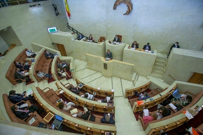 Hemiciclo del Parlamento de Cantabria