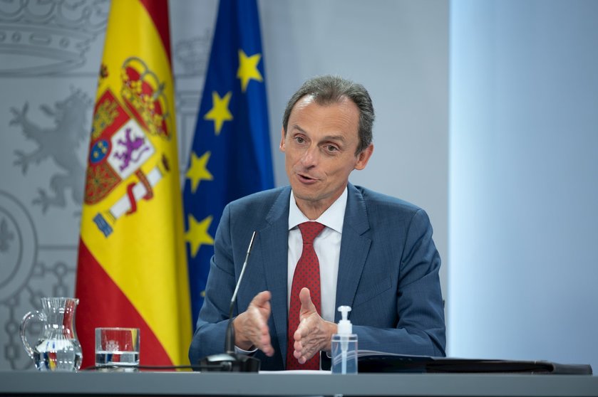 El ministro de Ciencia e Innovación, Pedro Duque, durante la rueda de prensa posterior al Consejo de Ministros del pasado 8 de septiembre, en Madrid